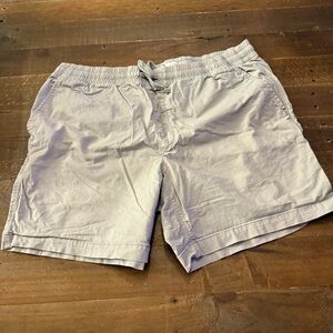 Sonoma Men's Light Gray Flat Front Pull On Shorts